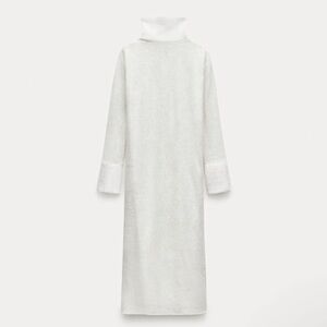 Zara Wool Jacquard Dress ZW Collection Size S